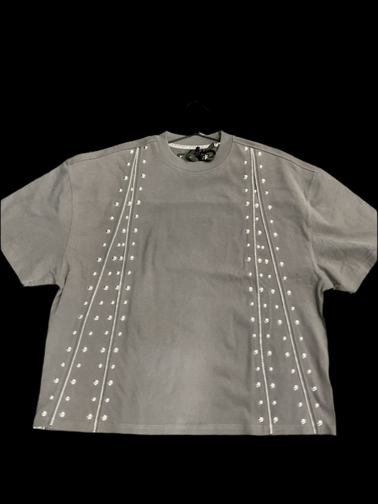 Hudson Grey Zipper Tee
