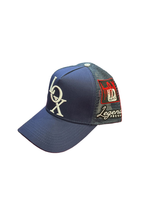 Lox Navy Blue Trucker Hat