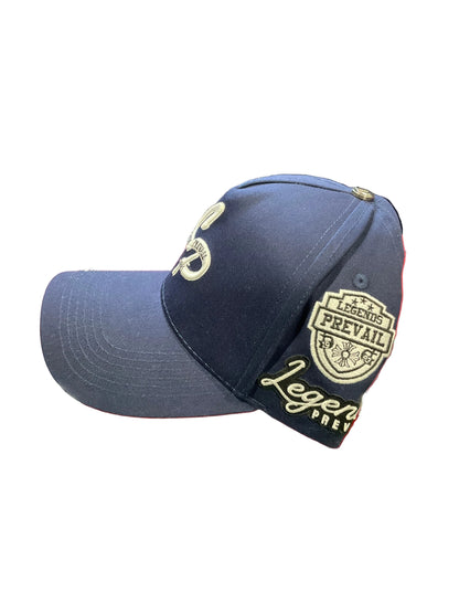 Lp Navy Blue & White Hat