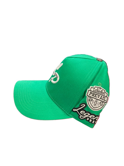 Lp Green & White Hat