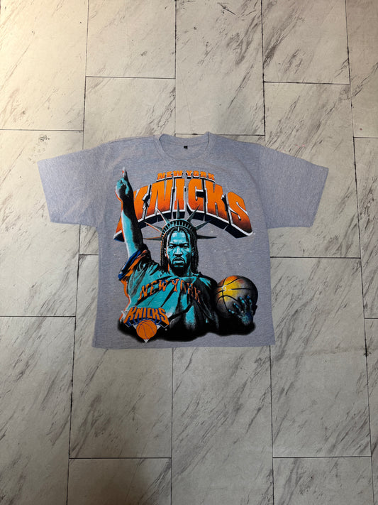 Gray Jalen Brunson Liberty Shirt