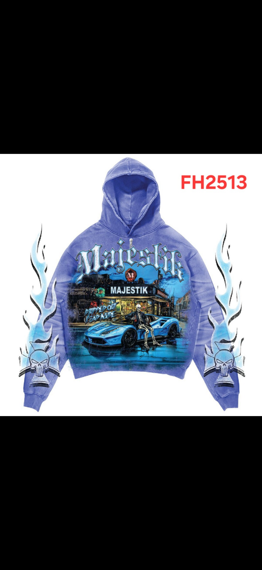Majestik Blue Pull Over