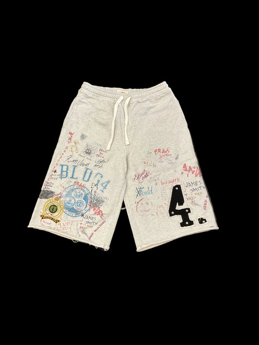 BLDG4. Light Gray Gateway Shorts