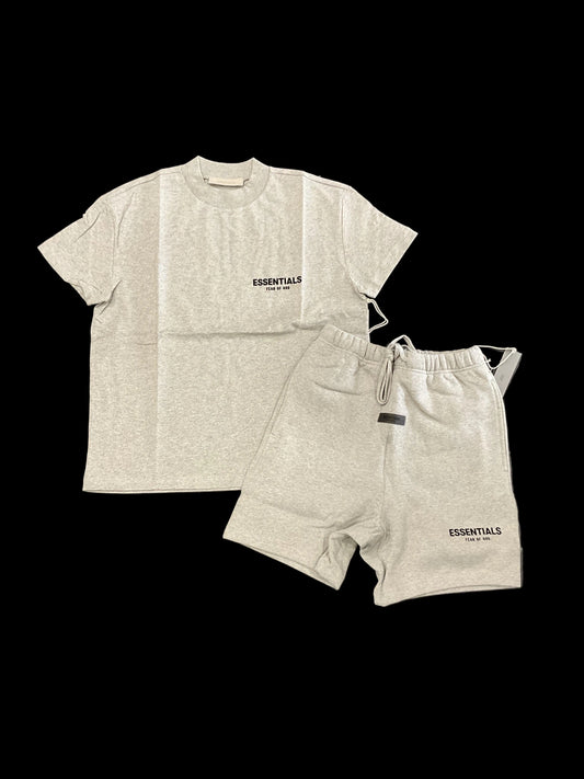 Essentials Dark Oat Short Set