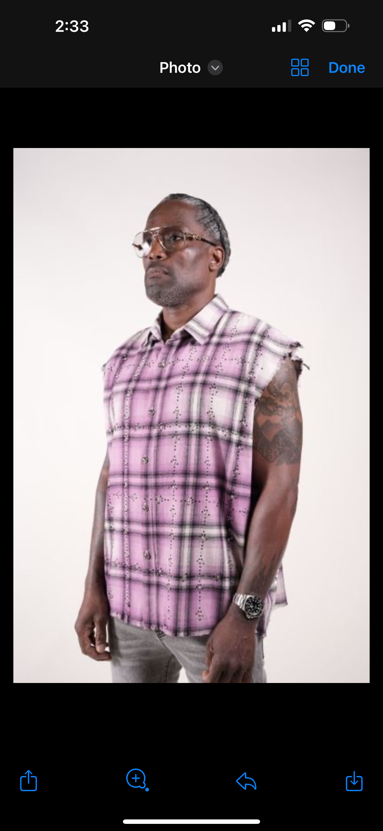 Rhinestone Flannel Purple