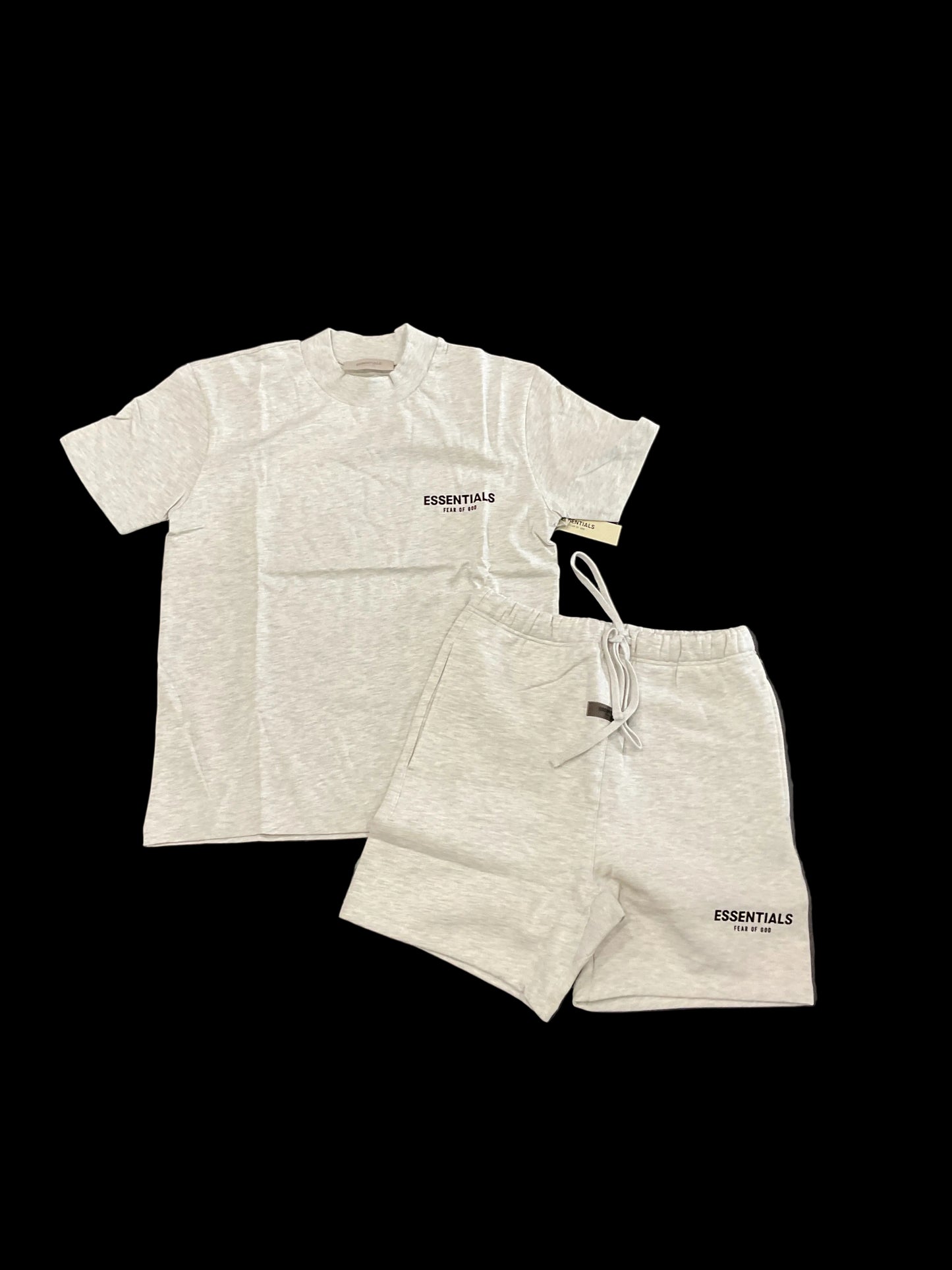 Essentials Light Oat Short Set