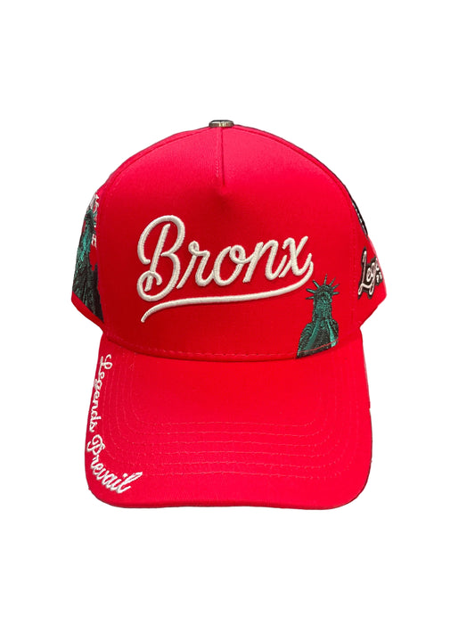 Legends Prevail Bronx Red & White Hat