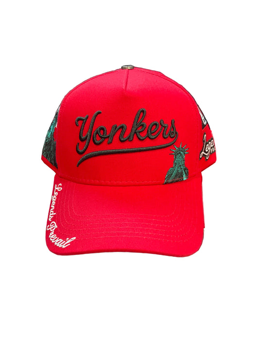Legends Prevail Yonkers Red & Black Hat