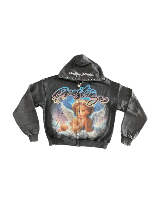 Prestige Blue/Black Angel Hoodie