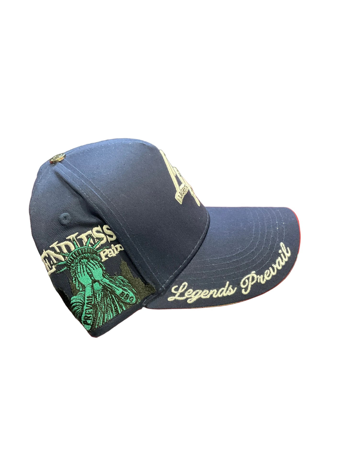 Lp Navy Blue & White Hat