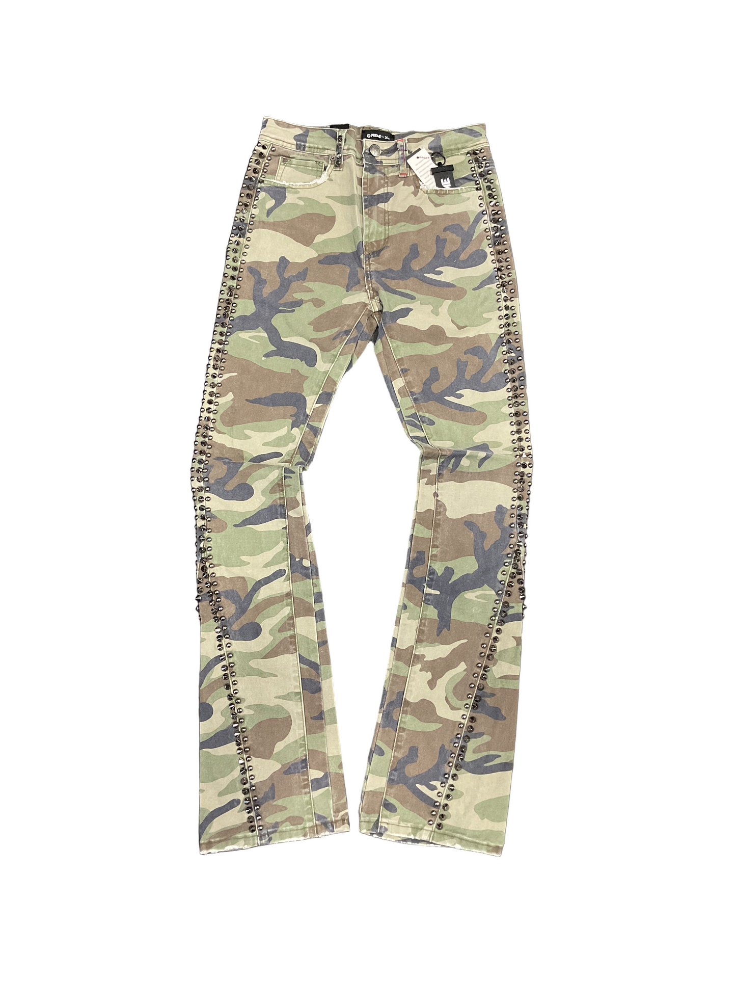Preme Stacked Flare Camo Jeans
