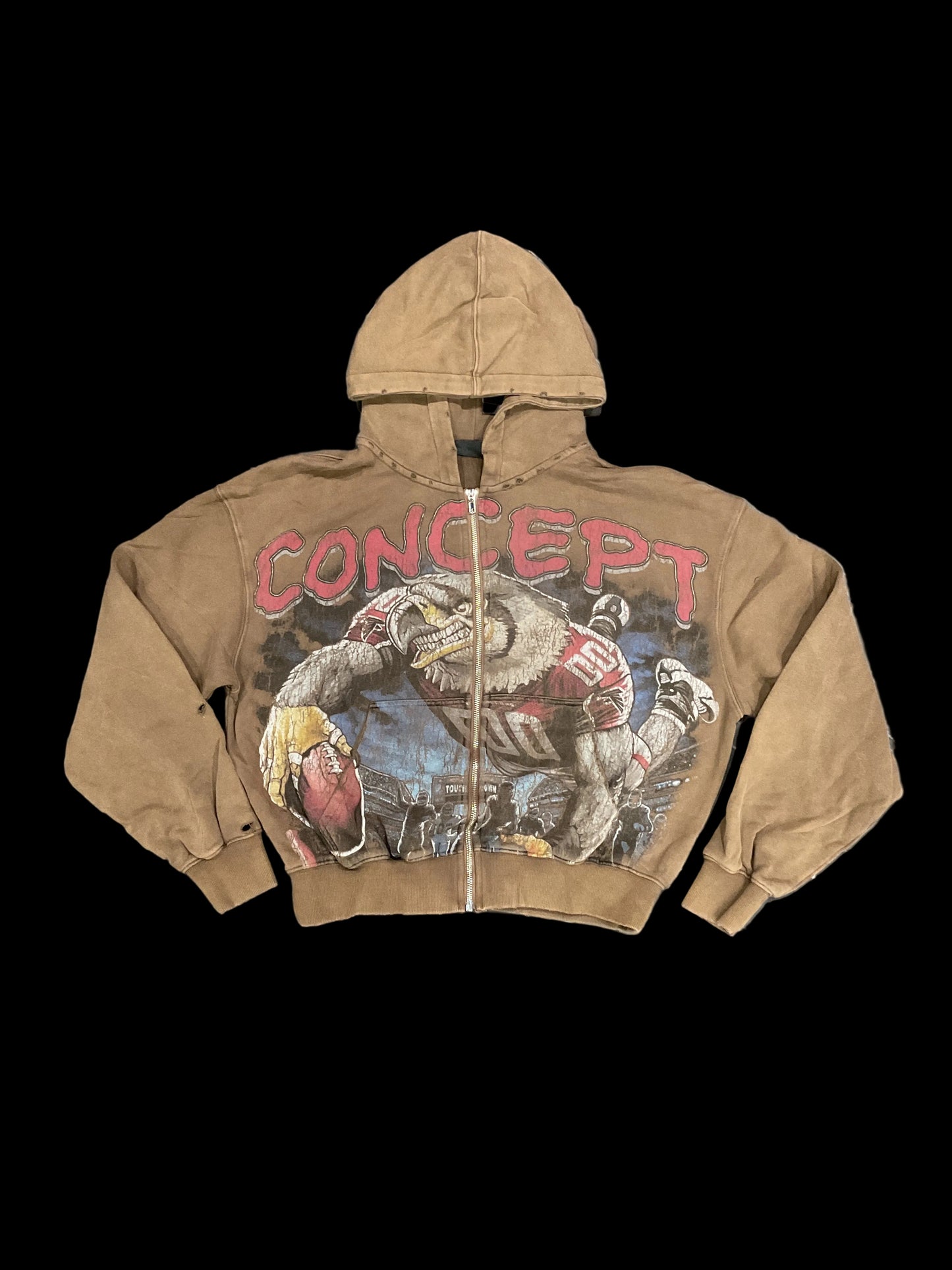 Concept Falcon Brown Hoodie