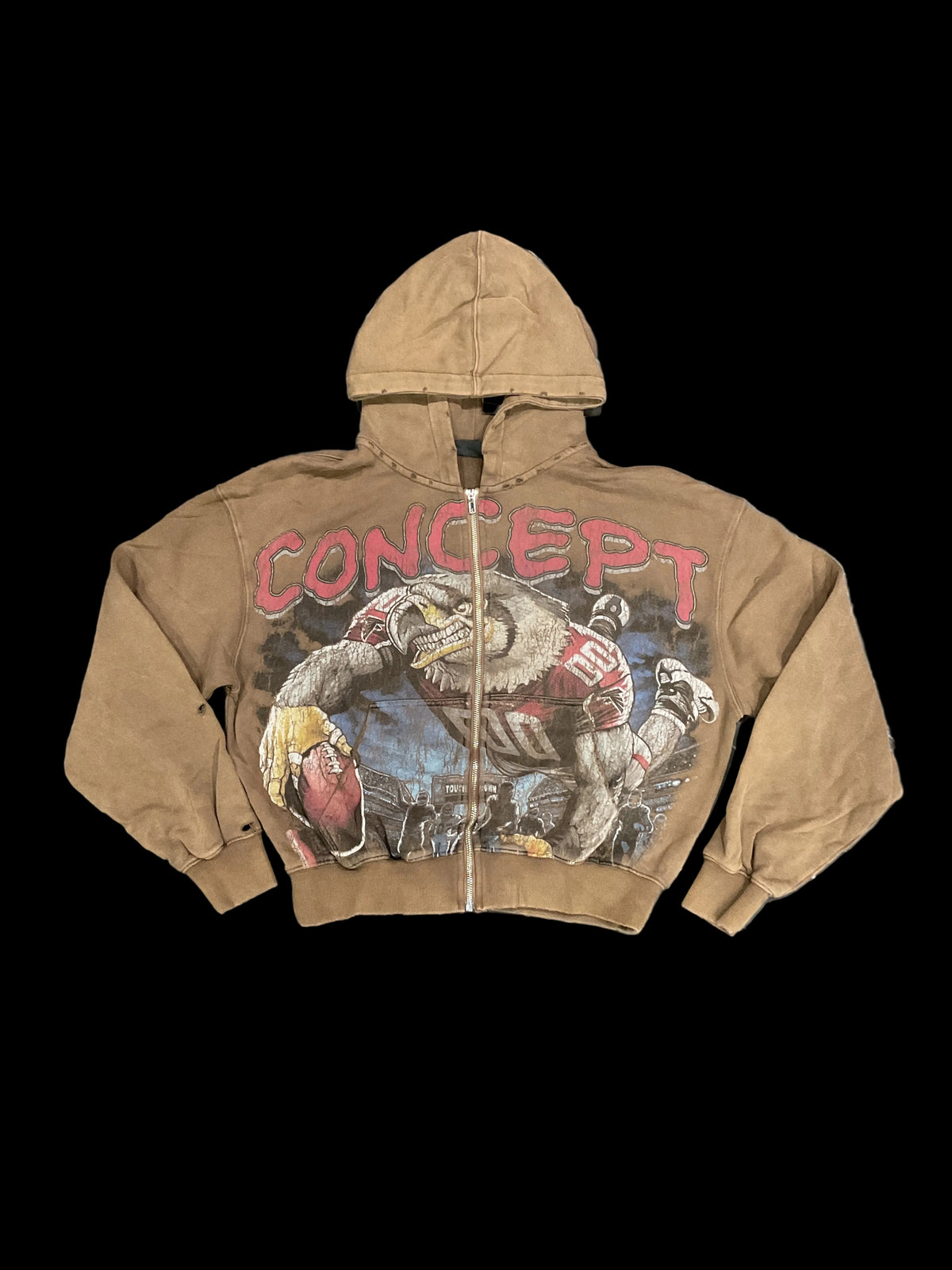 Concept Falcon Brown Hoodie
