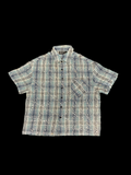 Syndicate Short-sleeve Rhinestone Flannel (Blue)