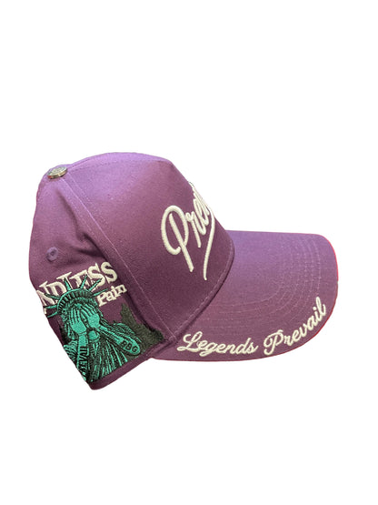 Prevail Purple & White Hat
