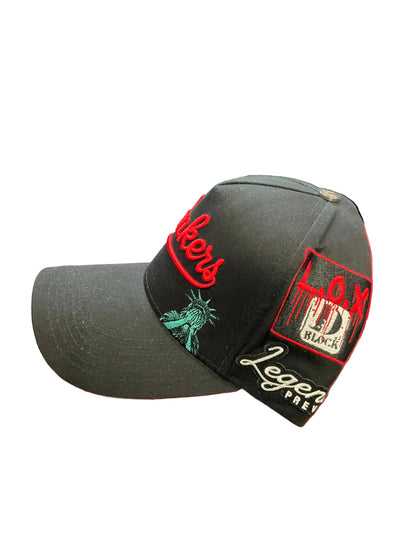 Legends Prevail Black & Red Hat