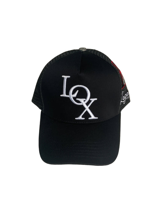 Lox Black Trucker Hat