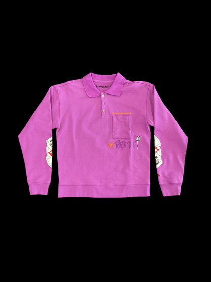 Chrome Heart Purple Crewneck