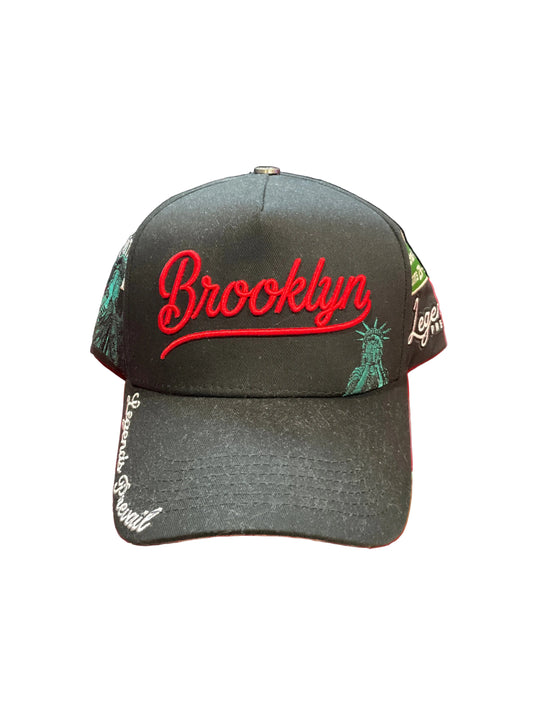 Legends Prevail Brooklyn Black & Red Hat