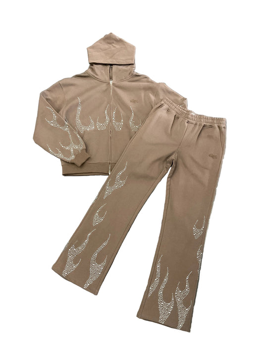 EPTM Brown Metal Flame Set