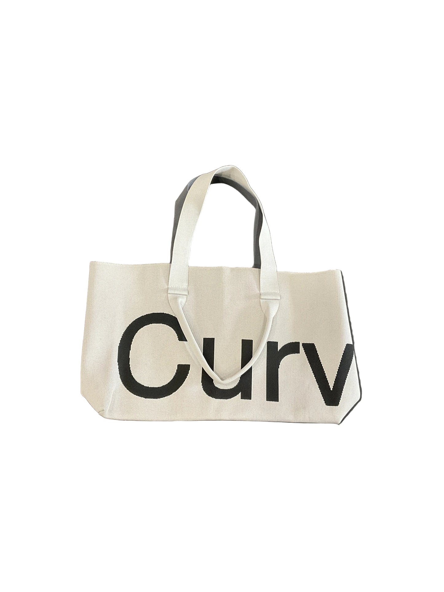 Curve Knit Dark Grey/Light Grey Two Tone Tote Bag