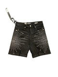 Hudson Black Studded Burst Shorts