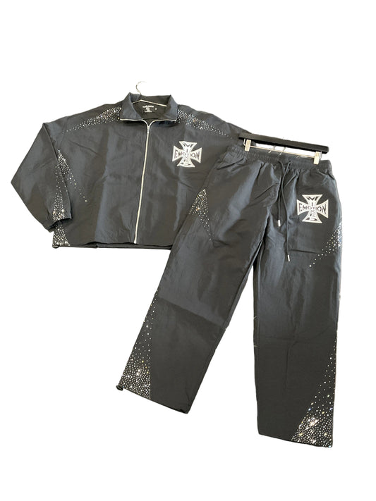 Mixed Emotion Black Nylon Set