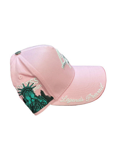 Lp Pink & White Lp Hat