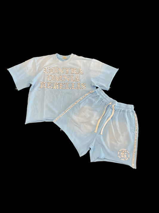 Rebel Baby Blue Short Set