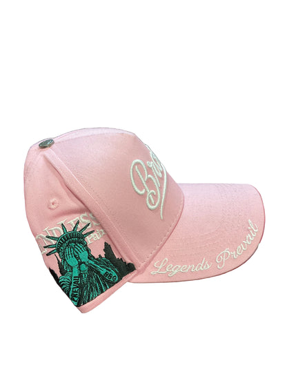 Legends Prevail Light Pink & White Hat