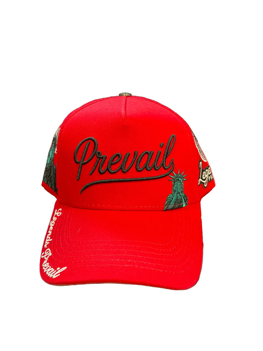 Prevail Red & Black Hat