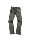 KDNK Black Waxed Pants