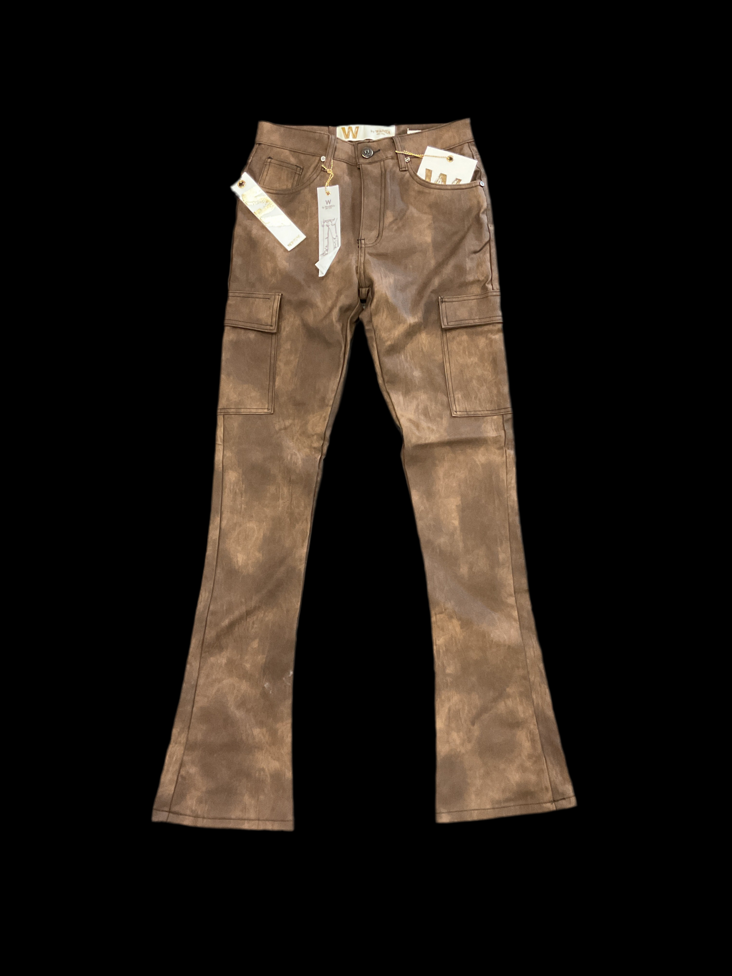 Waimea Brown Stacked Jeans