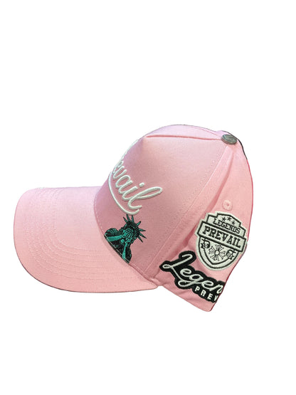 Prevail Light Pink & White Hat