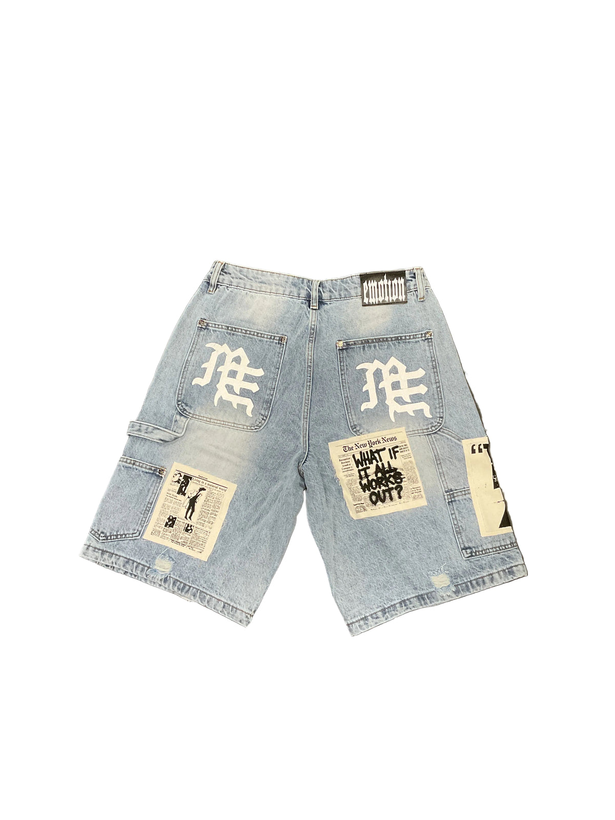 Mixed Emotions Denim Shorts (Light Wash Blue)
