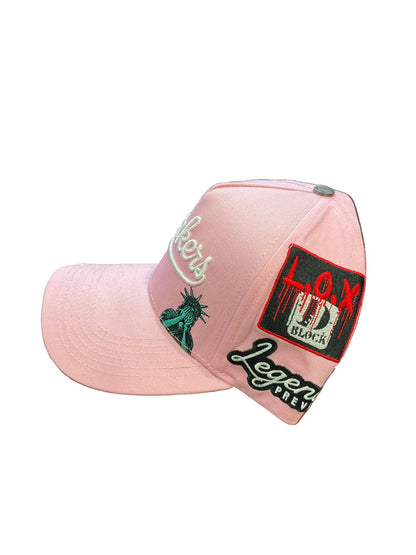 Legends Prevail Yonkers Light Pink & White Hat
