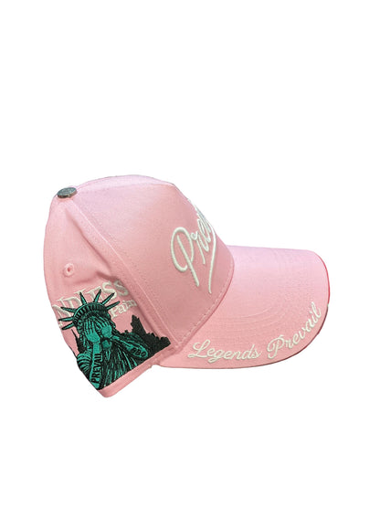 Prevail Light Pink & White Hat