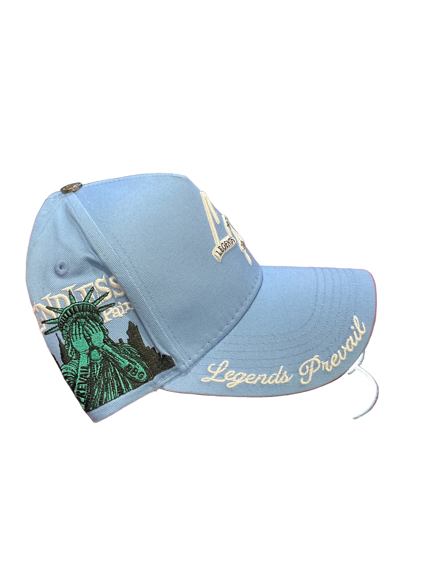 Lp Baby Blue & White Hat