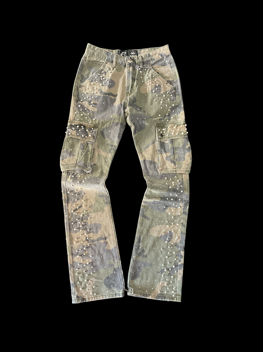 Politics Green Camo Jeans