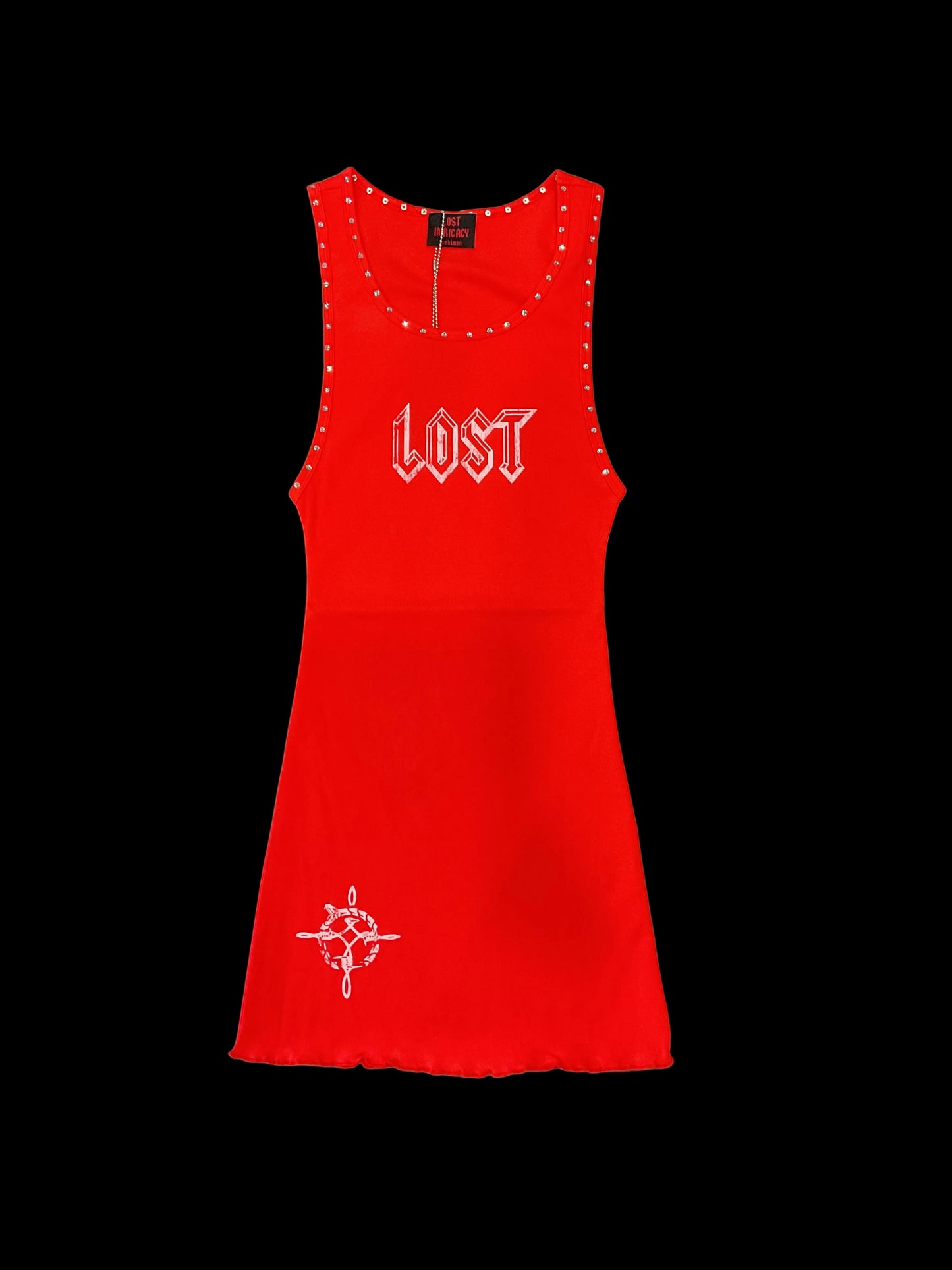 Lost Intricacy Chrome Red Dress