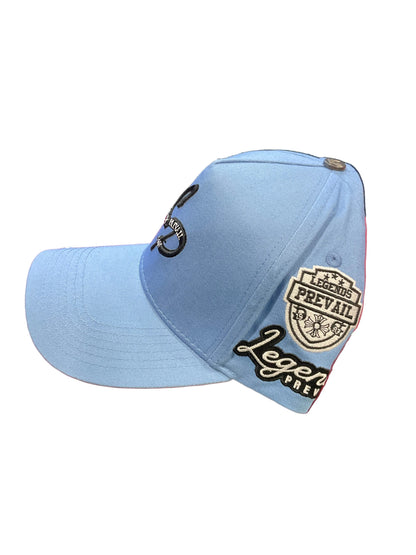 Lp Baby Blue & Black Hat