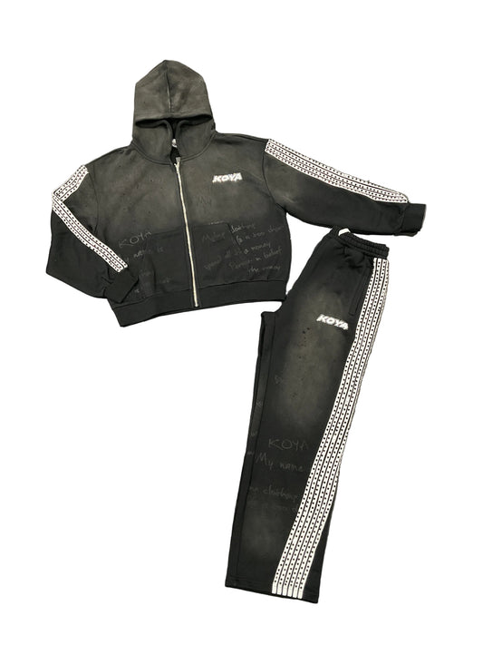 Koya Black Sweatsuit