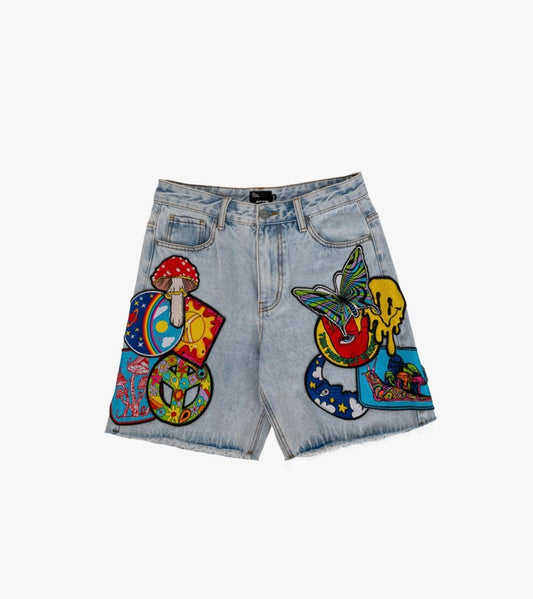 Eptm Trippy Denim Shorts