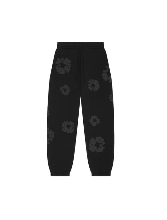 Denim Tears Black Wreath Sweatpants