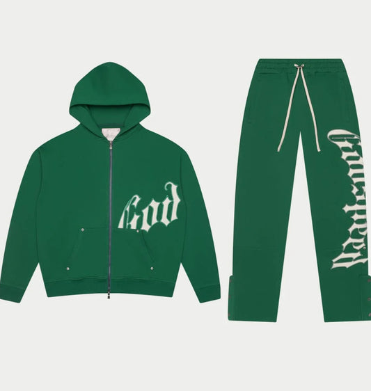 Godspeed OG Logo V2 Sweatsuit (Green/White)