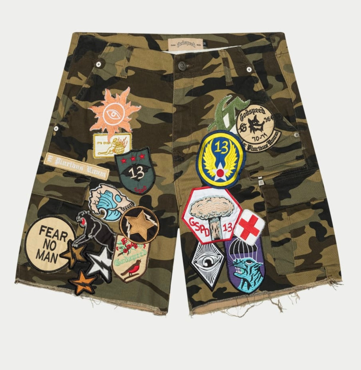 Godspeed Patchwork Cargo Shorts