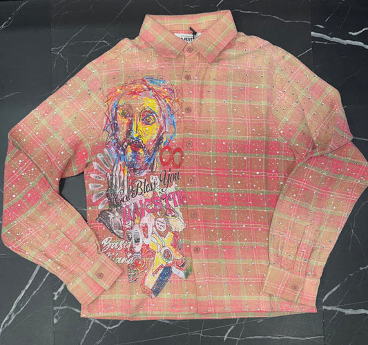 Majestik Rhinestone Flannel