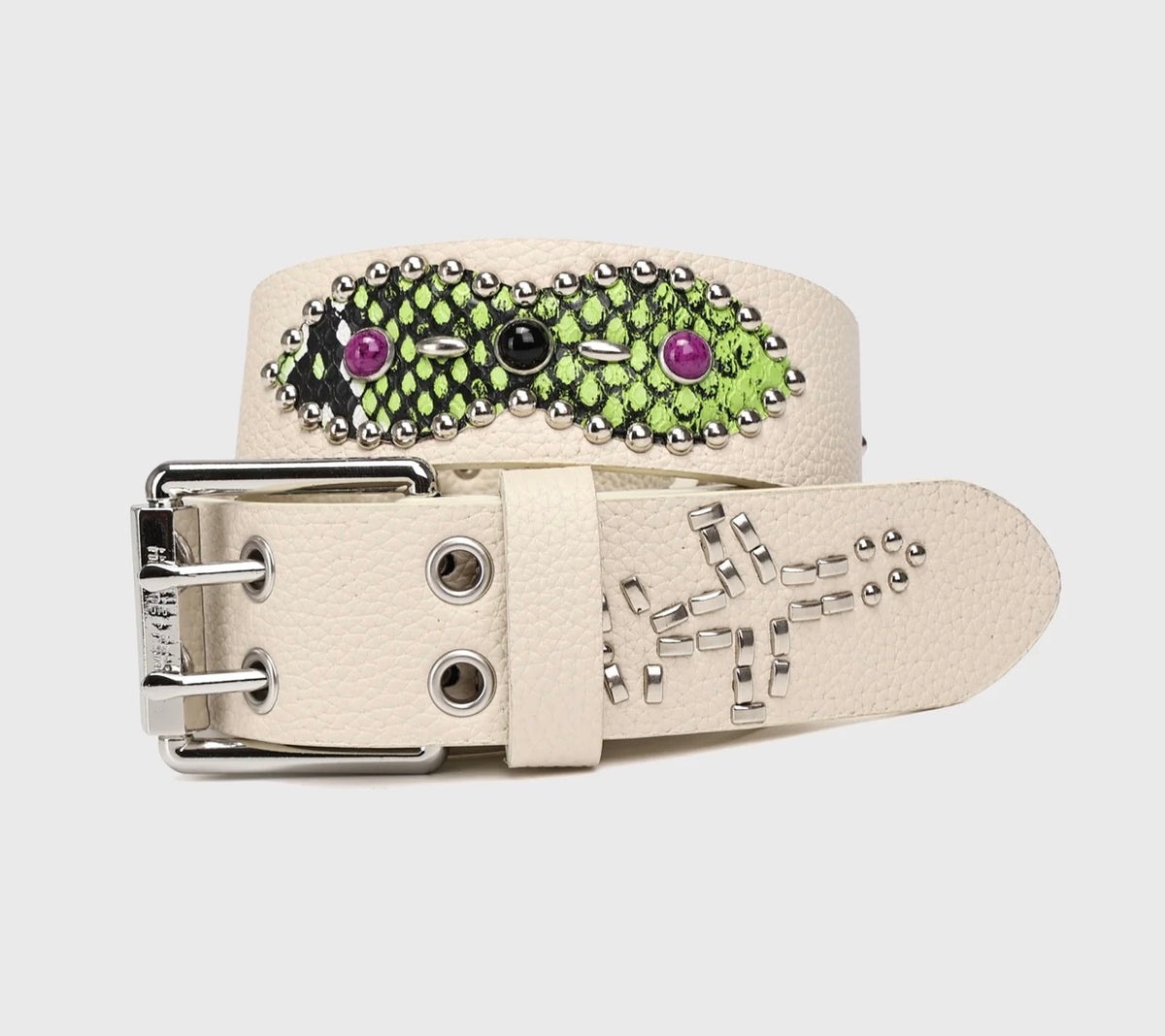 White Passport Belt