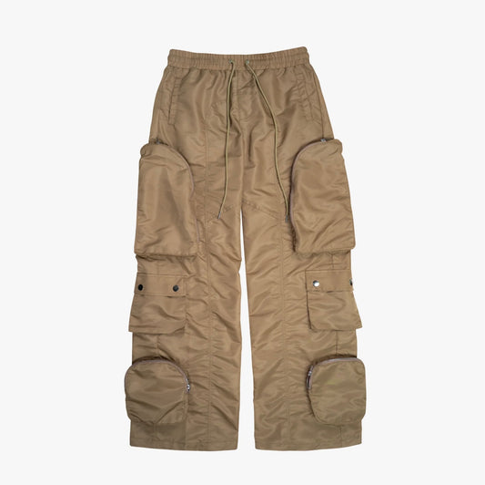 EPTM Khaki Moon Zip Cargo Pants