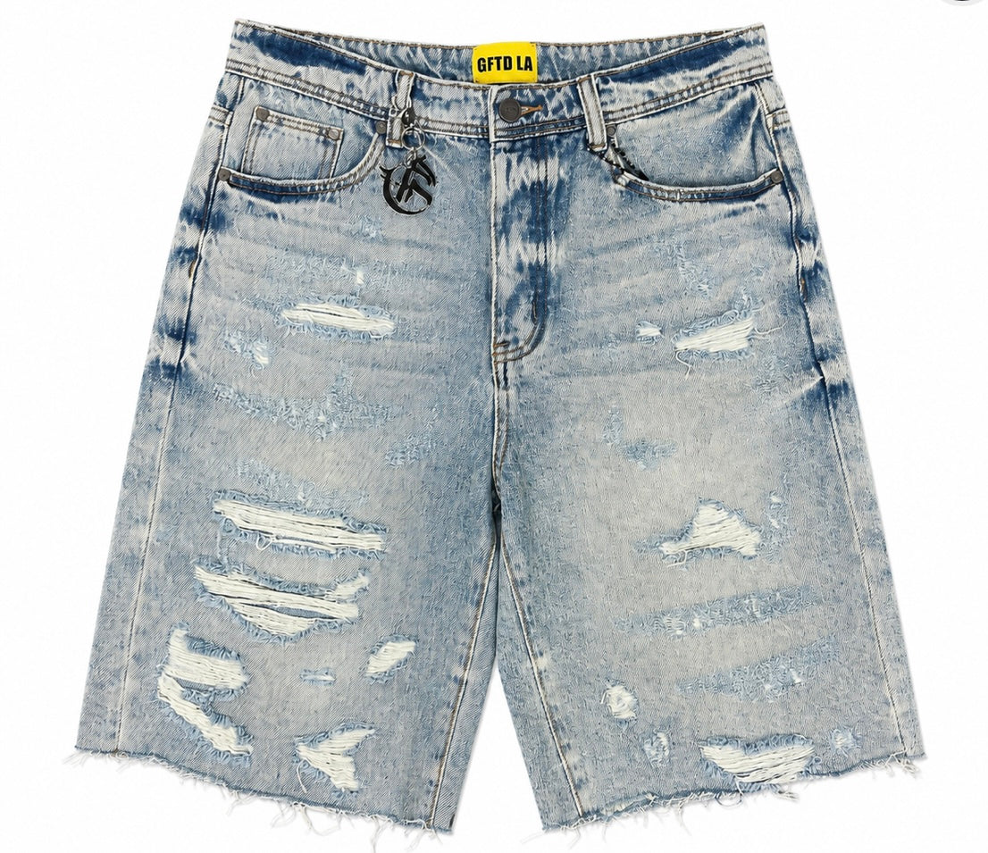GFTD Light Wash Denim Shorts